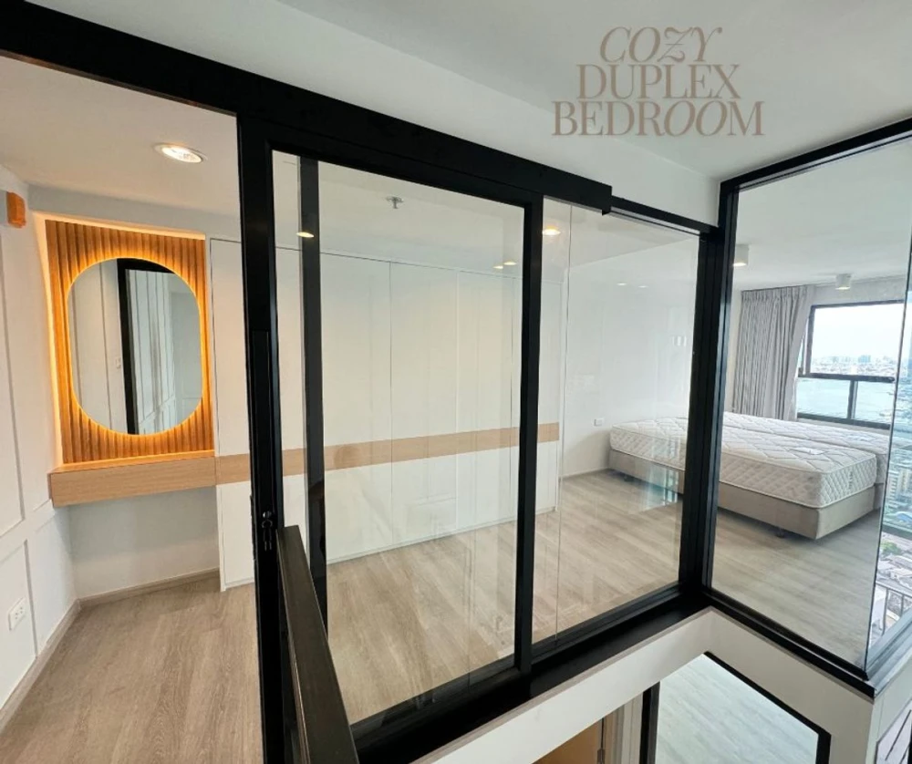 For rent!! Ideo Charan 70 - Riverview, 34th floor, Rama 8 Bridge view, full facilities, ready to move in, hurry up and book now!!