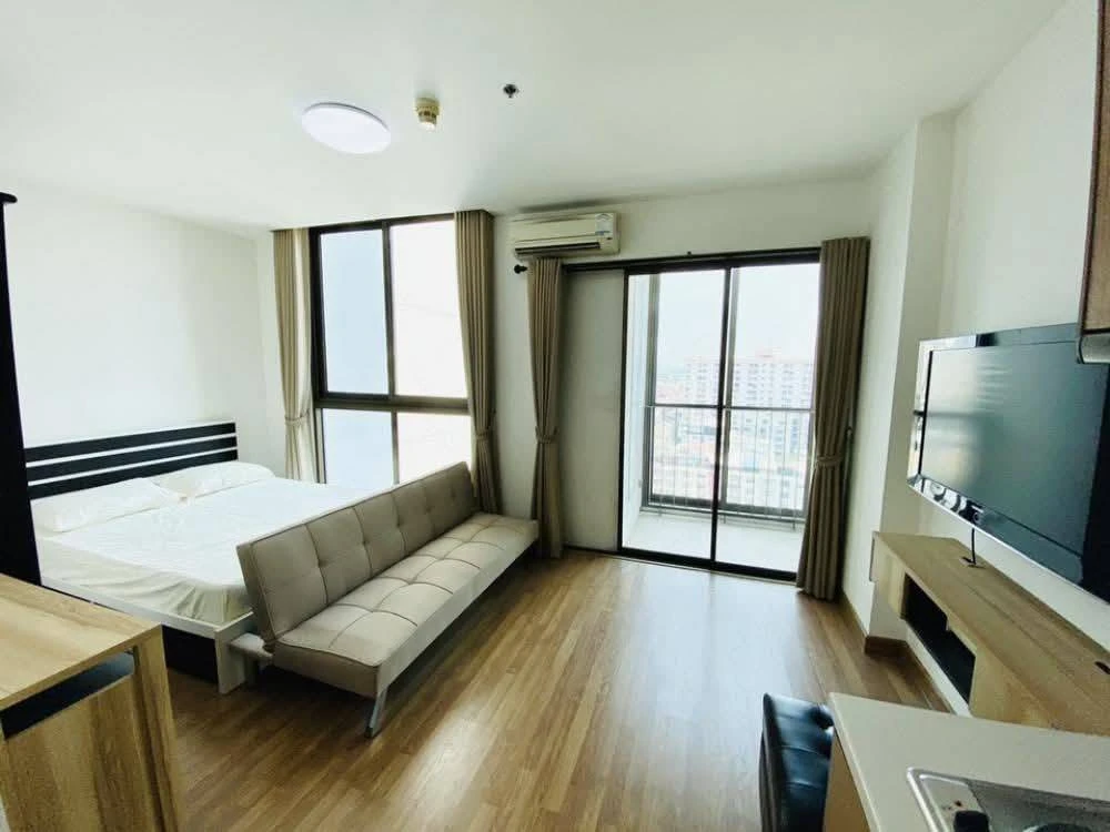 For rent!! Condo Ideo Mix Sukhumvit 103, 15th floor, Building B, beautiful room, good price, fully furnished, ready to move in, don't miss it!!