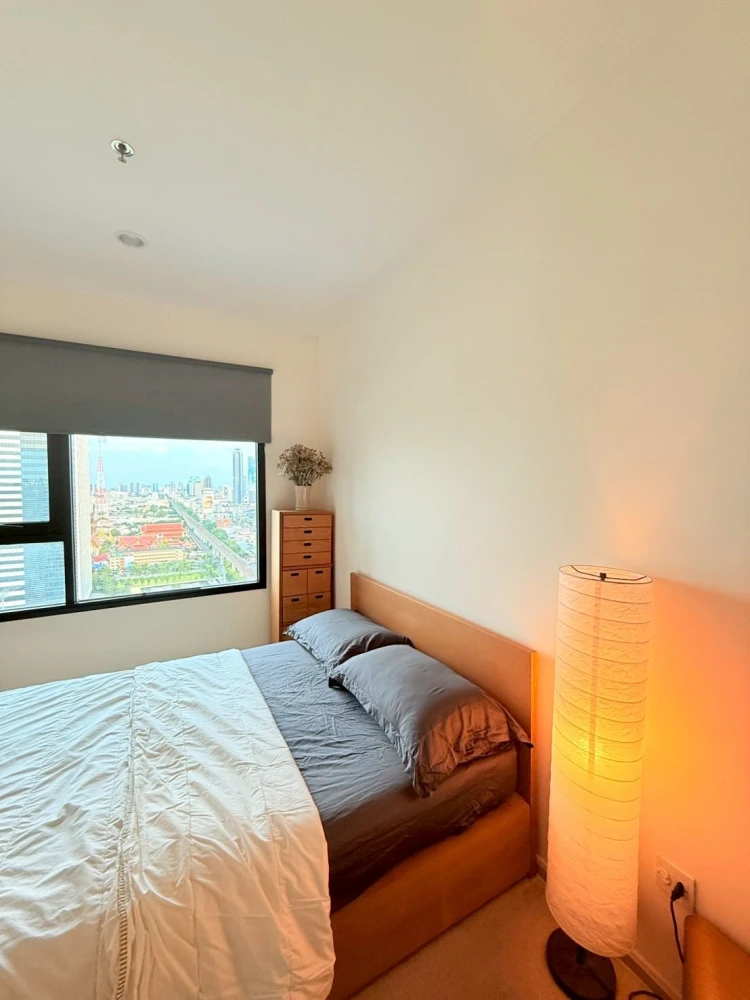 Condo for rent: Life Asoke, 1 bedroom Plus, 37th floor, football field view, city view, convenient and complete here, move in now!