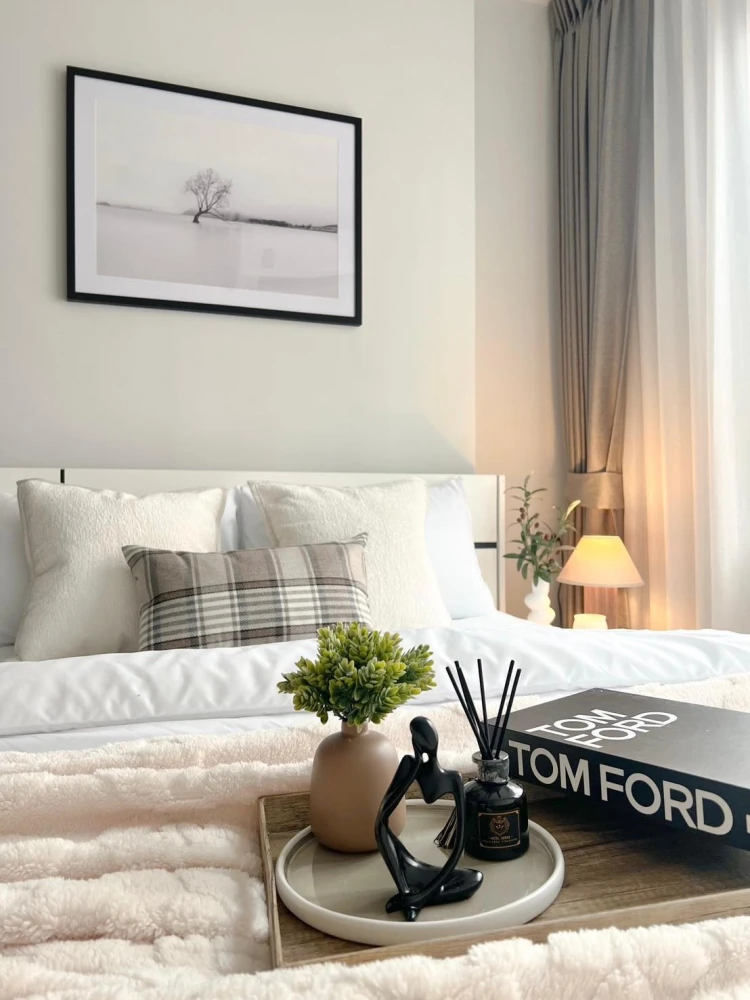 For rent: Chivathai Pinklao, fully functionally decorated, bright and comfortable tones, with electrical appliances provided. Book now, get it first.