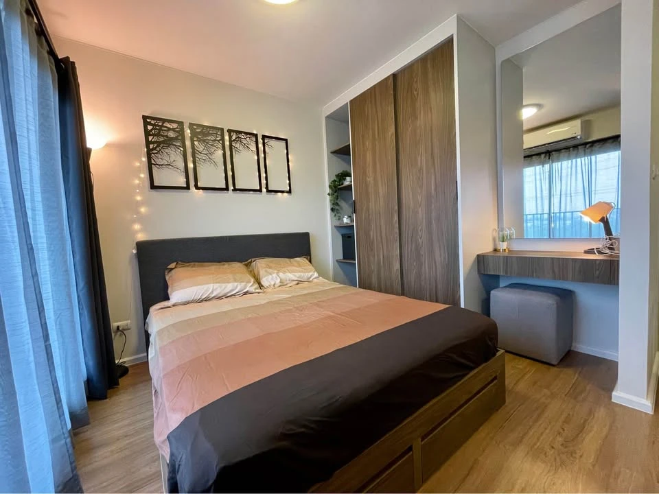 For rent: D Condo Bliss Sriracha, a nice room with complete facilities. Come and reserve it now. Don't miss out.