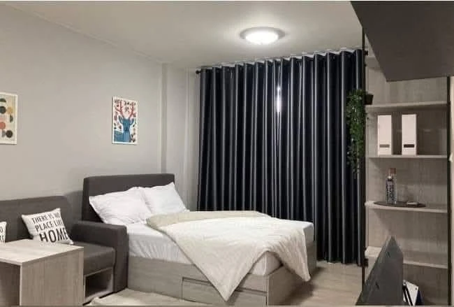 For rent: D Condo Campus Kamphaeng Saen, 1st floor, North facing unit. Great location. Fully furnished. Don't miss this great opportunity!