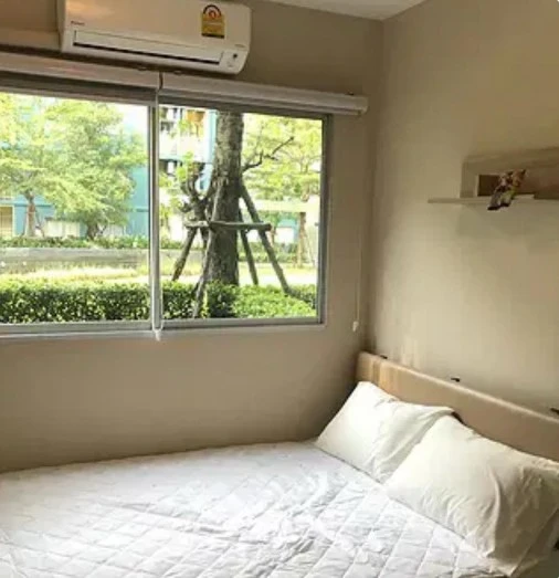 For rent: Plum Condo Park Rangsit Phase 1, fully furnished, pool view, direct access to the park. Don't miss out!