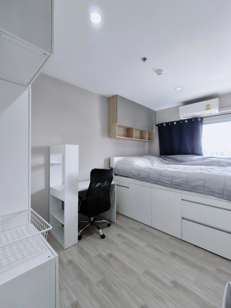 For rent: Plum Condo Ramkhamhaeng Station, 16th floor (Ramkhamhaeng Road side), fully furnished, don't miss out!