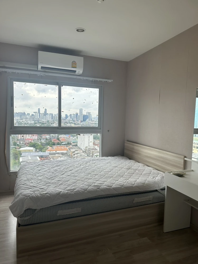 Plum Condo Ramkhamhaeng Station for rent, 22nd floor, very high, beautiful city view, fully equipped with amenities, reserve now.