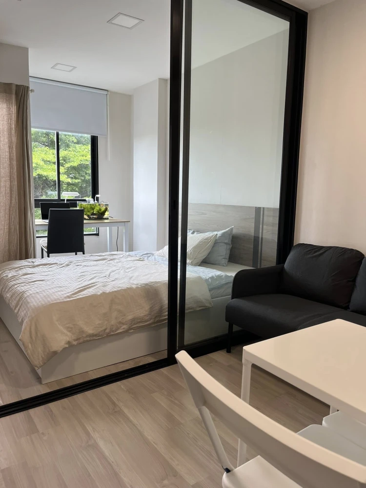 For rent: Plum Condo Saphan Mai Station, treetop view, shady and comfortable, fully furnished, ready to move in.