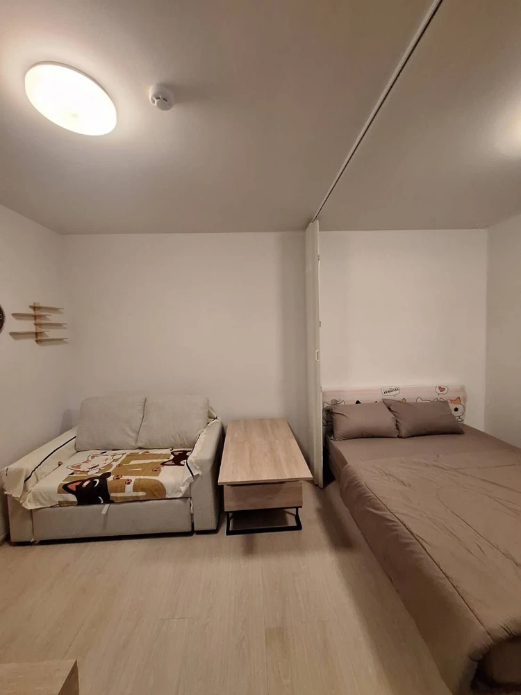 For rent: Unio Sukhumvit 72 Phase 2, studio room with furniture and appliances. Hurry and reserve now!