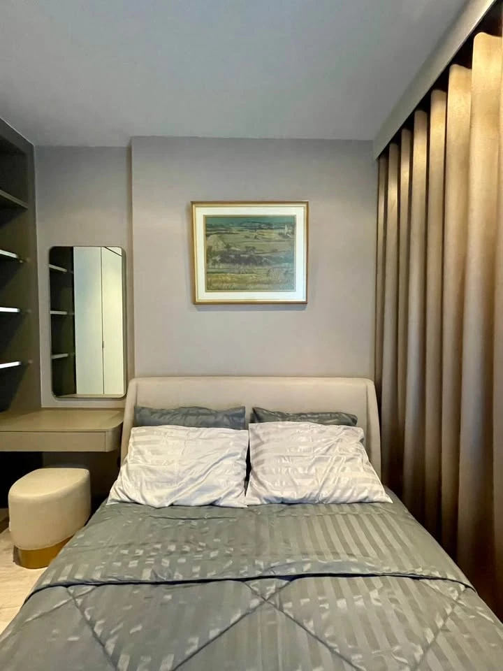 For rent: Rhythm Ekkamai Estate, ready to move in, built-in furniture, beautiful screen++