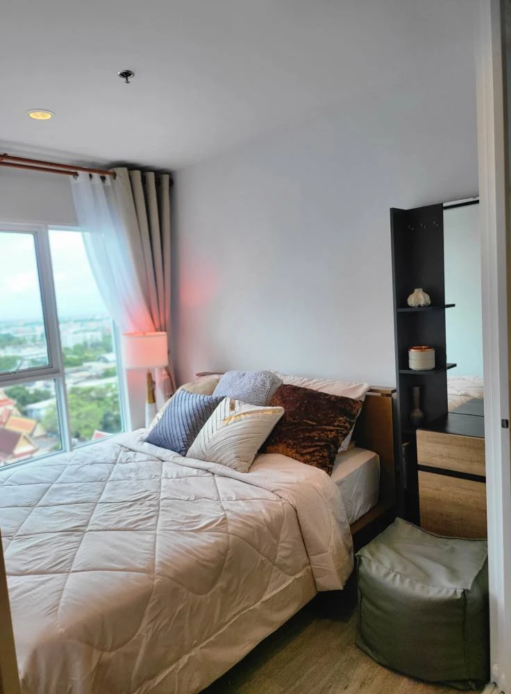 For rent: Regent Home Bangna, ready to move in, fully furnished, appliances included. Just bring your own luggage and move in. Don't miss out!