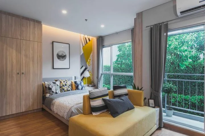 For rent: Lumpini Park Vibhavadi-Chatuchak, fully furnished, washing machine included, ready to move in. Don't miss out or you'll regret it.