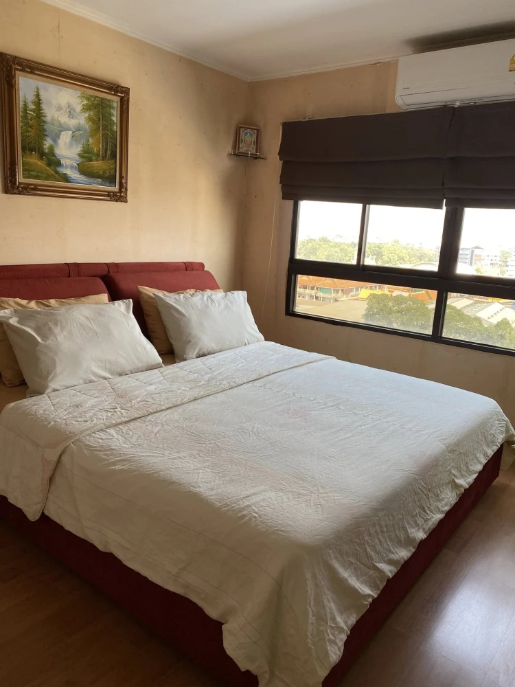 For rent: Lumpini Ville Sukhumvit 77, 9th floor, large usable area, fully furnished, nice to live in, river view, don't miss it.