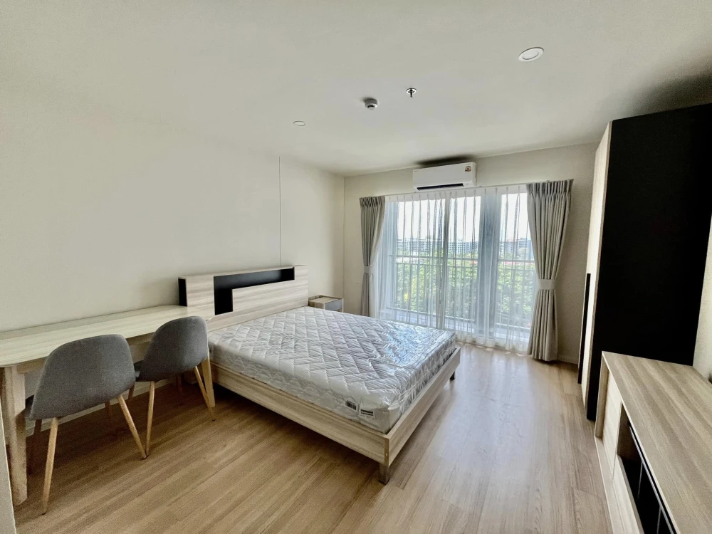 For rent: Lumpini Ville Chaeng Watthana-Pak Kret Station, 8th floor, central field view, washing machine included, great value, hurry and book now!