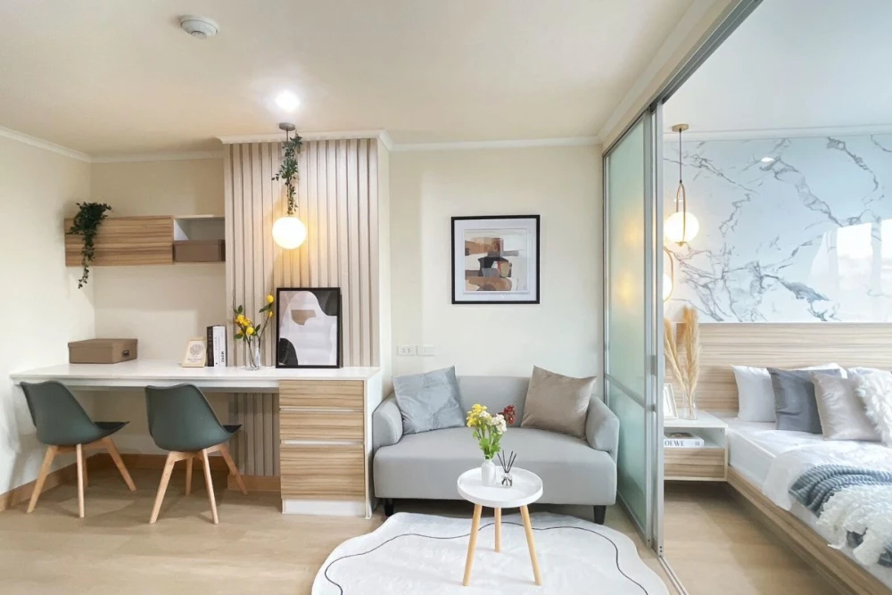 For rent: Lumpini Place Rama 8, spacious room, perfect function, comfortable in every angle, beautiful view, no buildings blocking it, hurry up and gr