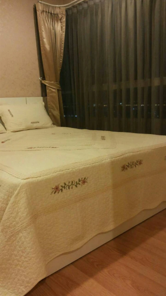 For rent: Lumpini Mega City Bangna, high floor room, ready to move in, fully furnished, affordable price.