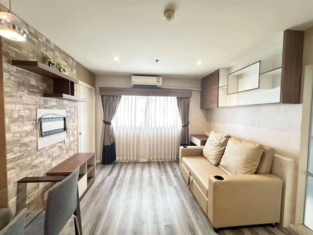 For rent: Lumpini Mega City Bangna, 2 bedrooms, 2 bathrooms, 45 sq m, 7th floor, garden view, fully furnished + complete electrical appliances, ready