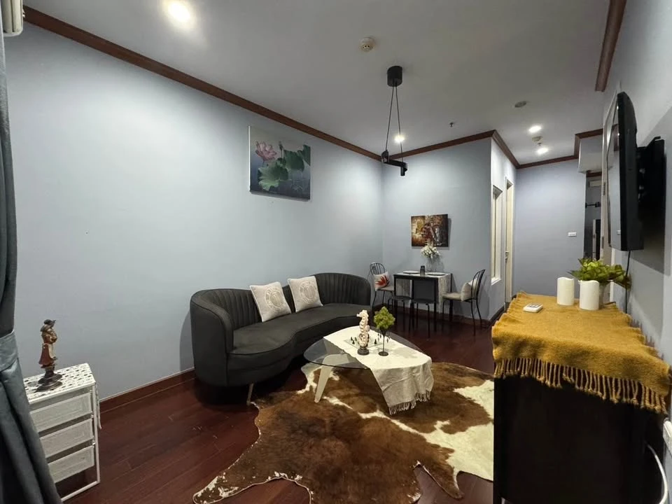 For sale, for rent, Supalai Premier @ Asoke, 37th floor (PH), city view, see the building on the SWU side, with quality furniture, hurry and reserve n