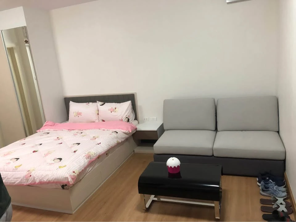 For rent Supalai Vista Sriracha - Laem Chabang Port Intersection Studio room, 6th floor, swimming pool view, full facilities, book now