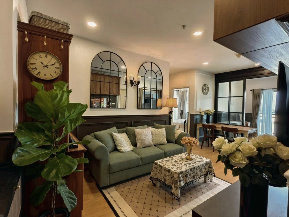 For rent: Supalai Vista, Pak Kret Intersection, 14th floor, corner room, not hot, beautiful open view in every direction, stylishly decorated, very li