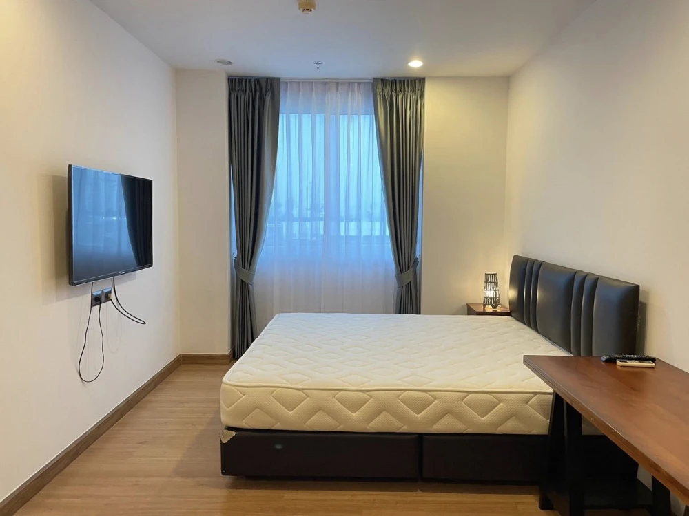 For rent Supalai Wellington, spacious room, large sofa, comfortable to sit on, fully decorated, hurry up and grab it.