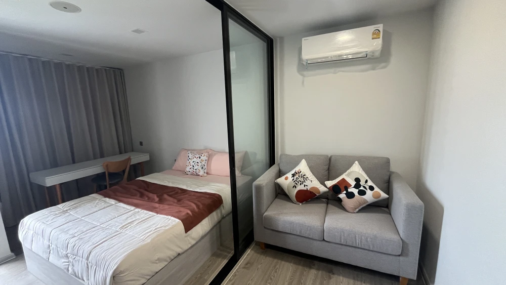For rent!! Kev Seed Kaset, 8th floor, Building B, fully furnished, ready to move in, hurry to book now!!