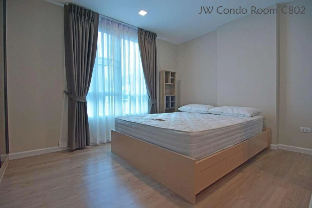 For rent: JW Condo Add Don Mueang, 8th floor, Building C, complete set of facilities in the room. Book now, don't hesitate.