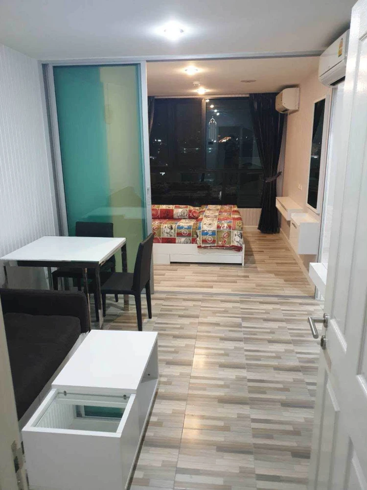 For rent: The Cube Pracha Uthit, 7th floor, middle unit with city and Bhumibol Bridge views. Don't miss out!