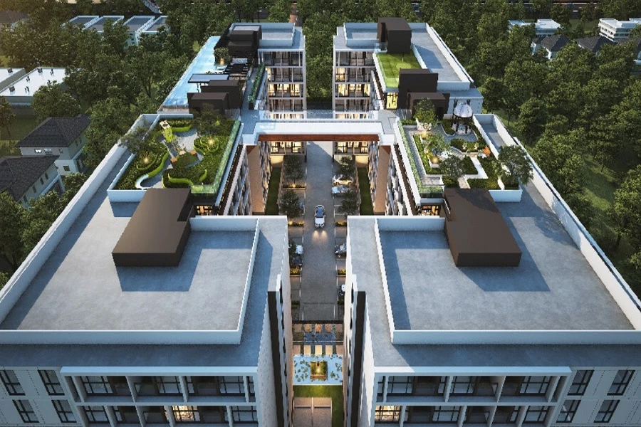 For rent: The Cube South Chaengwattana 15/1, 2nd floor, nice room, good price, book now, don't miss out.