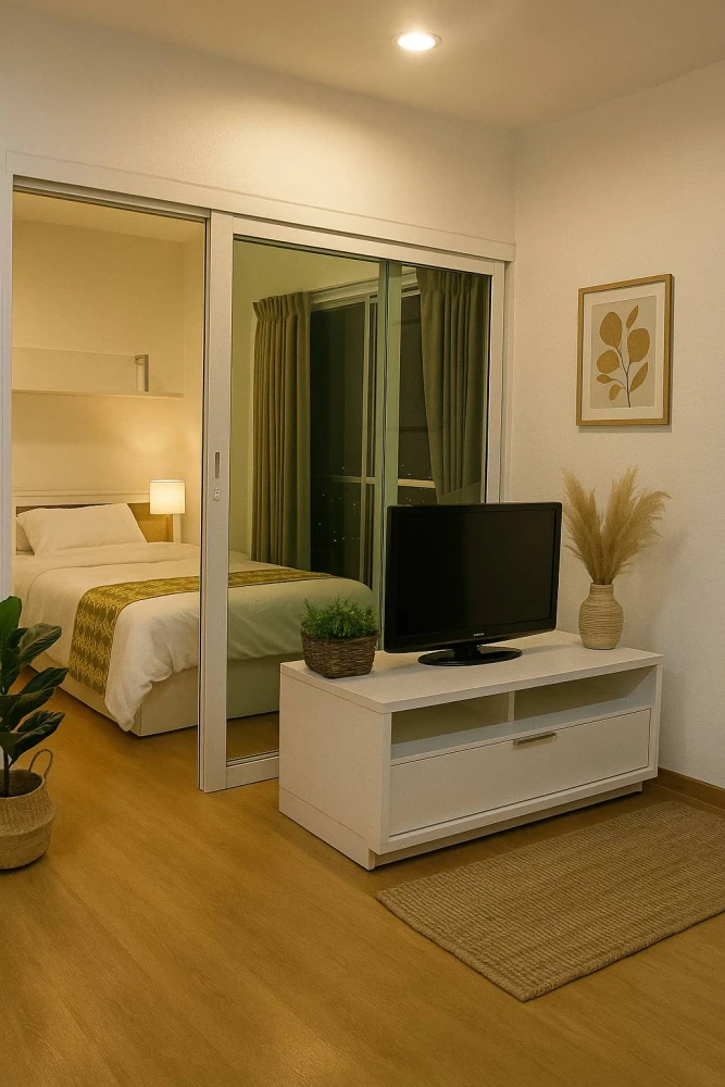 For rent!! The Key Prachachuen, 2nd floor, Building A, corner unit, very beautiful, fully furnished, ready to move in. Reserve now!!
