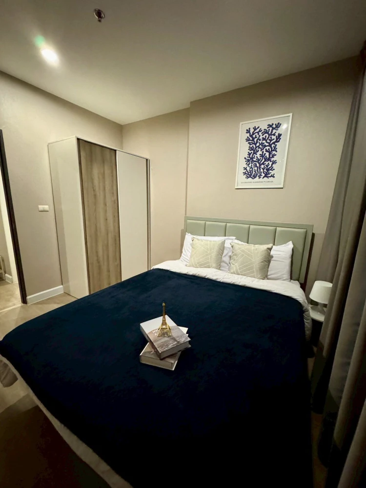 For rent: Metro Sky Prachachuen, 2nd floor, fully furnished and equipped with electrical appliances. Interested? Reserve now!