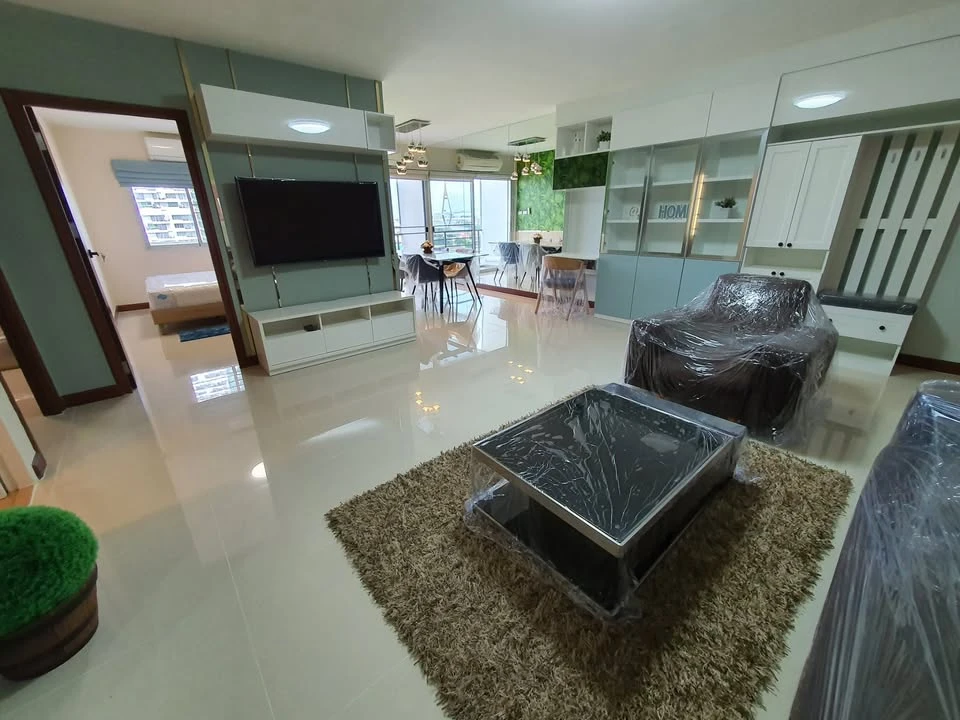 For rent or sale, SV City Rama 3, beautiful view, river view + suspension bridge, spacious room with good decoration, hurry up and grab it.