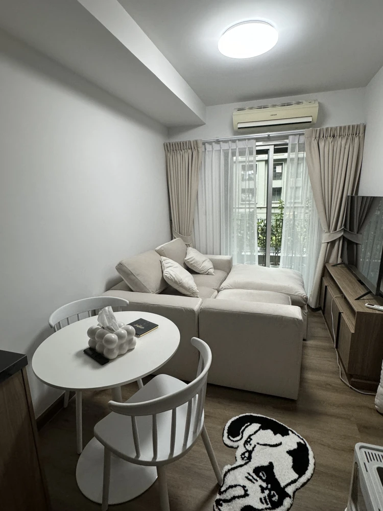 For rent, Chapter One, The Campus Kaset, 2nd floor, garden view, beautiful room, livable, book now, don't miss it.