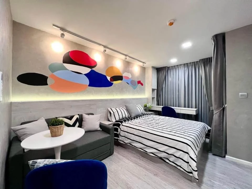 For rent: Atmoz Tropicana Bangna, decorated with built-in furniture, complete with electrical appliances. If you're late, you'll miss out.