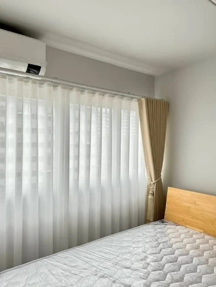 For rent: Mori Condominium, Muang Thong Thani, room 27.08 sq m., 5th floor, outside view, interested, come take a look.