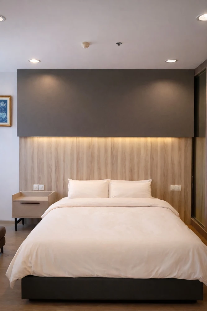 For rent: Ideo Q Ratchathewi, 24th floor, corner unit, beautifully furnished with built-in furniture. Book now!