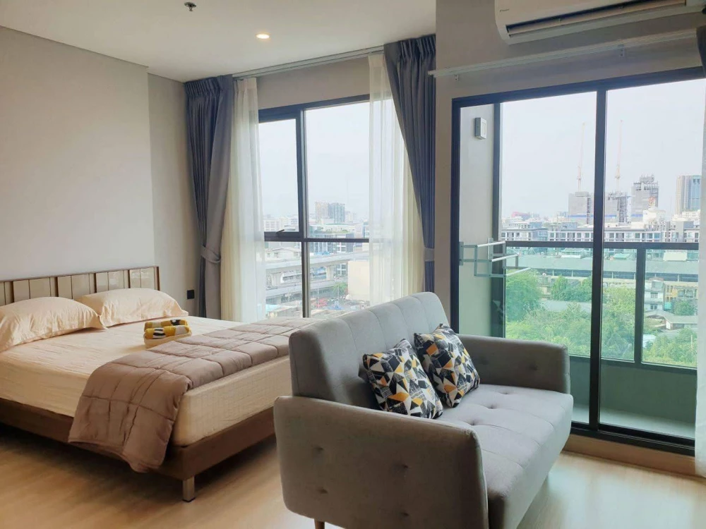 For rent!! Ideo Ramkhamhaeng - Lamsalee Station, 22nd floor, beautiful room, good location, convenient transportation, don't miss it!!