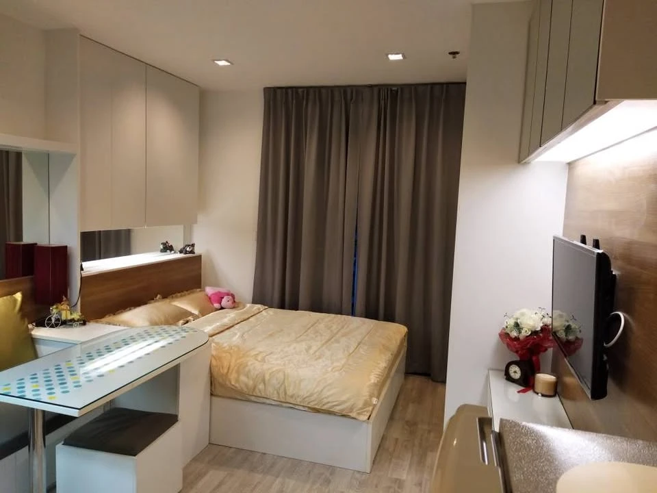 For rent: Ideo Mobi Rama 9, ready to move in, fully furnished + complete electrical appliances. Reserve now!
