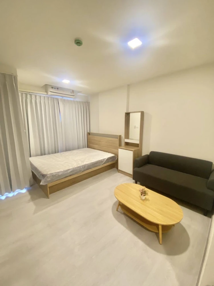 For rent: A Land Condo, Sai Noi Westgate Phase 2, studio room, fully furnished + appliances ready to use. Book now, don't hesitate!