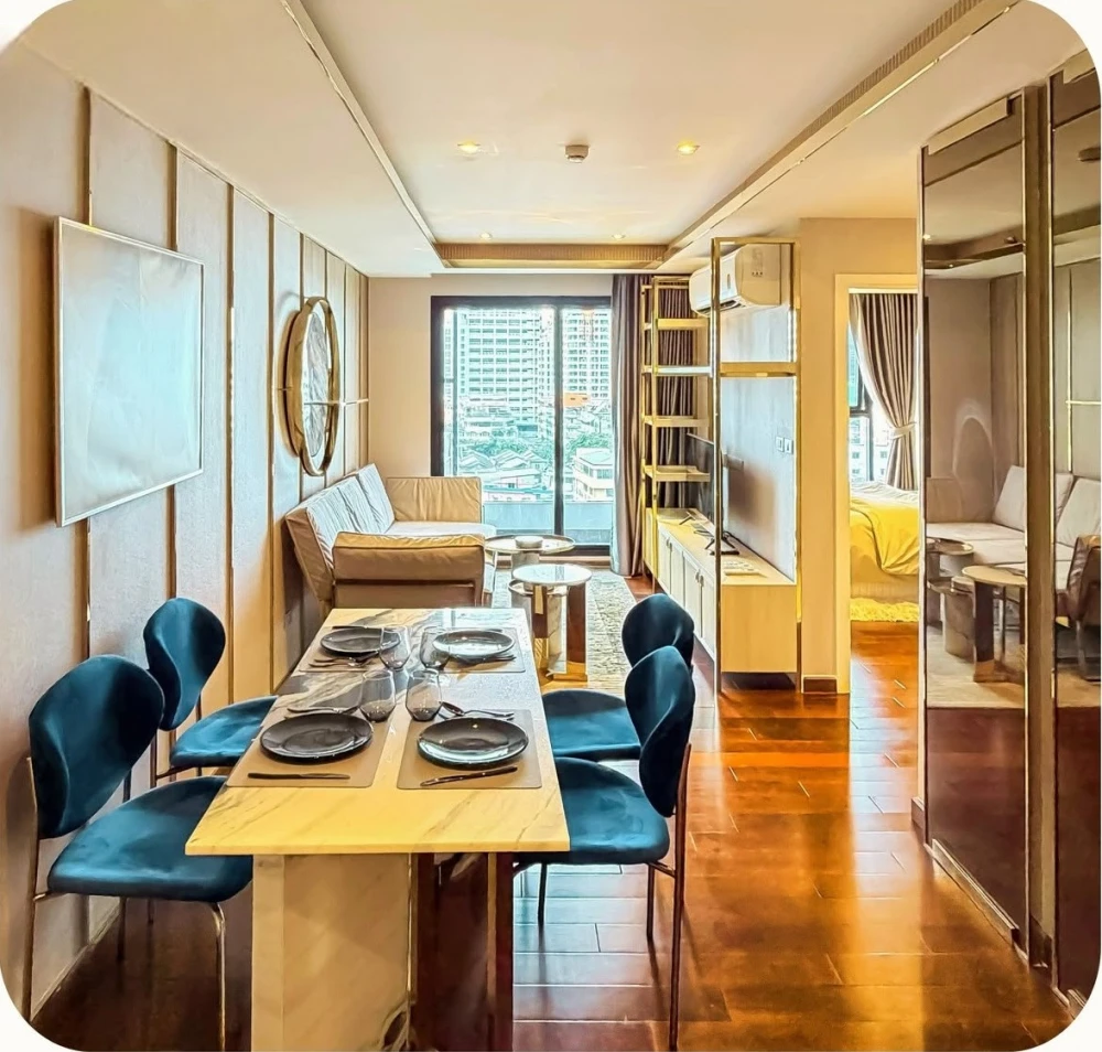 For rent: Altitude Symphony, very large 2-bedroom, 2-bathroom unit with stunning built-in furnishings. Book now, don't wait!