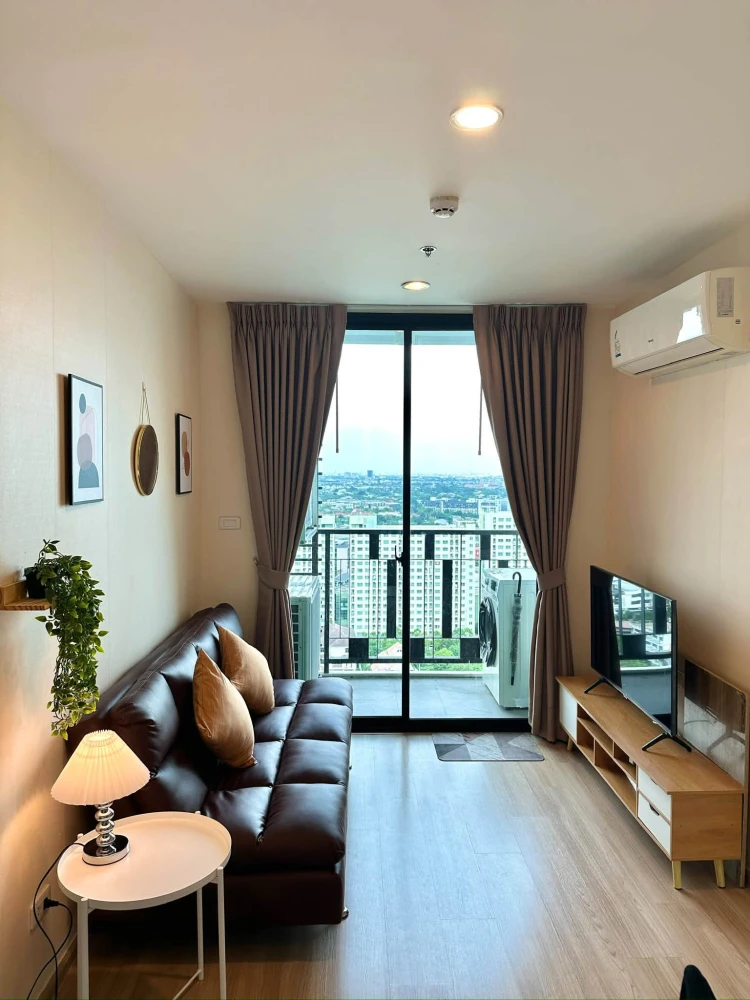 For Rent: Artemis Sukhumvit 77. 2 bedrooms, 2 bathrooms, 24th floor with a beautiful view. Fully furnished and equipped with all appliances—move-in re