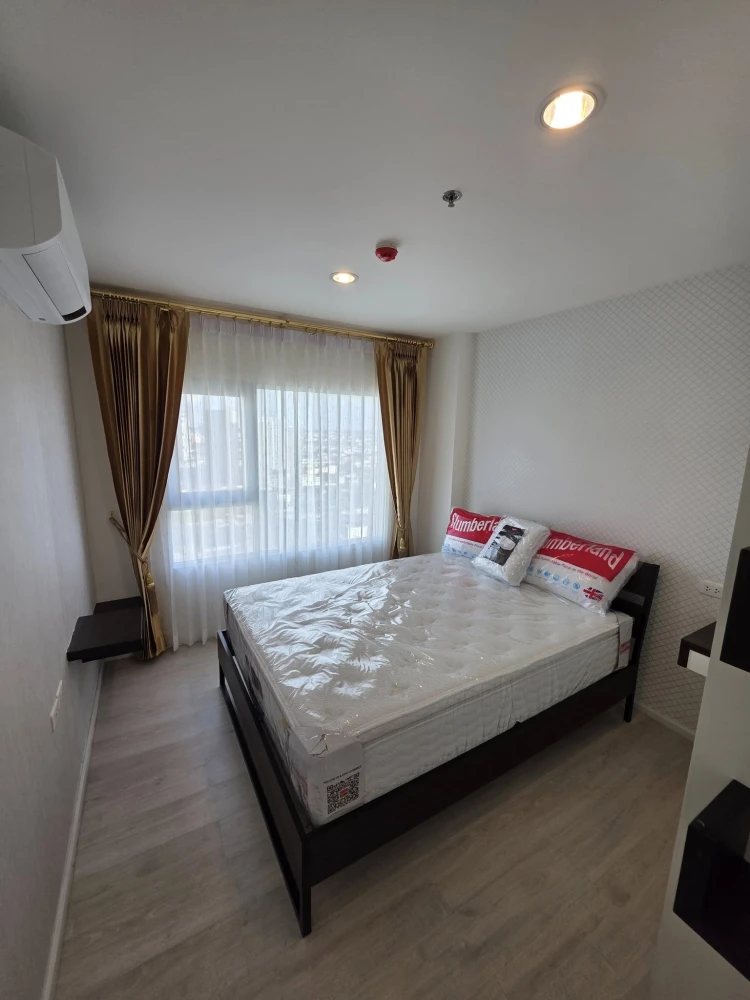 For rent Aspire Sathorn Thapra, beautiful room, high floor, Royal Luxury mattress, 5-star hotel grade, comfortable sleep, no back pain, must book.