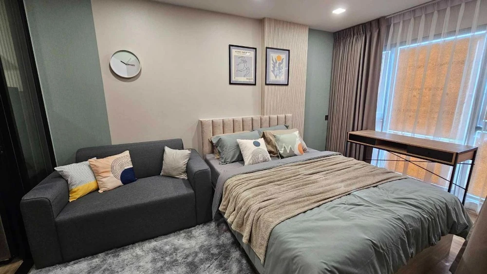 For rent: Atmoz Flow Minburi, 5th floor, unobstructed view, beautiful room, fully furnished. Book now!