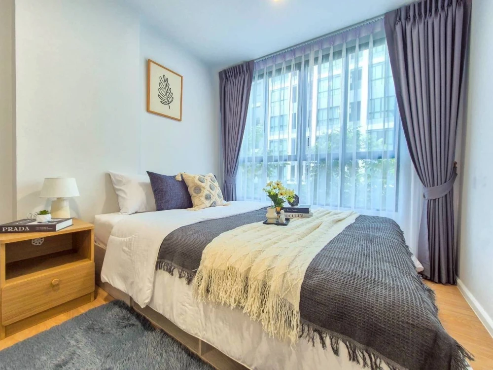 For rent: Atmoz Kanaal Rangsit, 4th floor, beautiful room, fully furnished. If interested, hurry and reserve now!