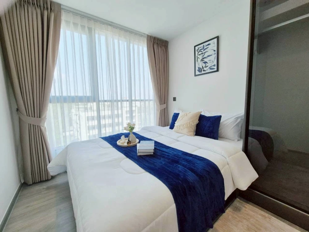 For rent Atmoz Palacio Lat Phrao-Wang Hin Nicely decorated room, complete with furniture and electrical appliances. You can come and move in.