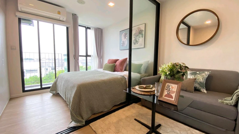 For rent: Atmoz Ratchada-Huaikwang, 6th floor, beautiful room, fully furnished, ready to move in, reserve now, hurry!