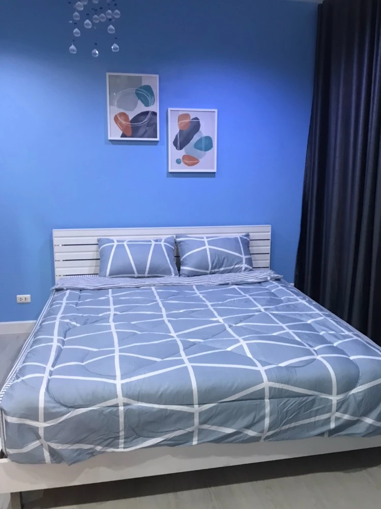 For rent: Baan Klang Krung Siam-Pathumwan, 22nd floor, fully furnished, very livable. Book now!