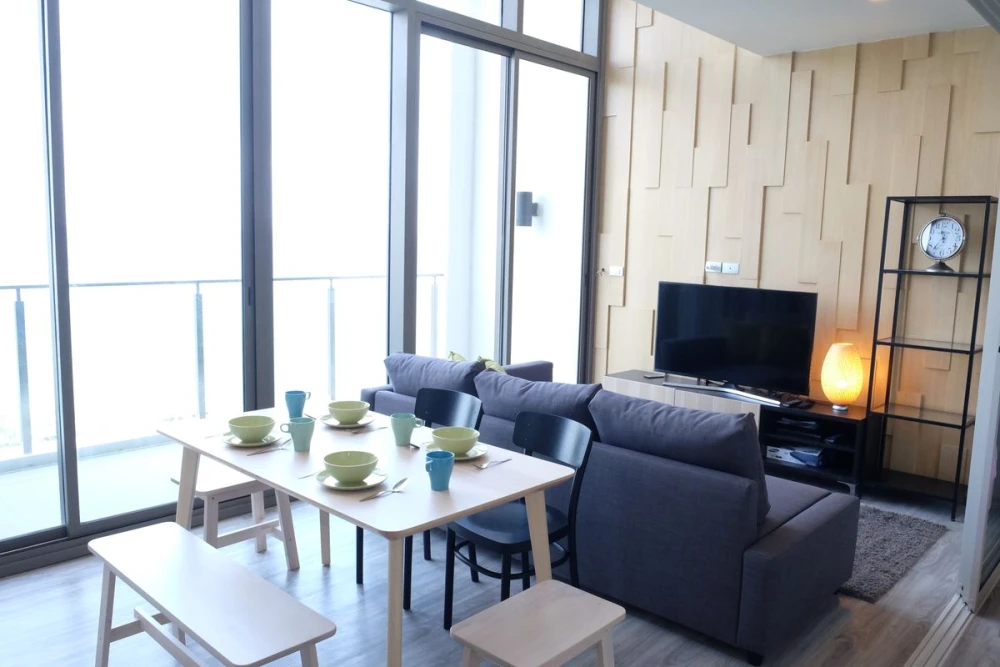 For rent: Baan Plai Haad, 2-story duplex room, fully furnished, nice to live in. Reserve now, don't miss out!