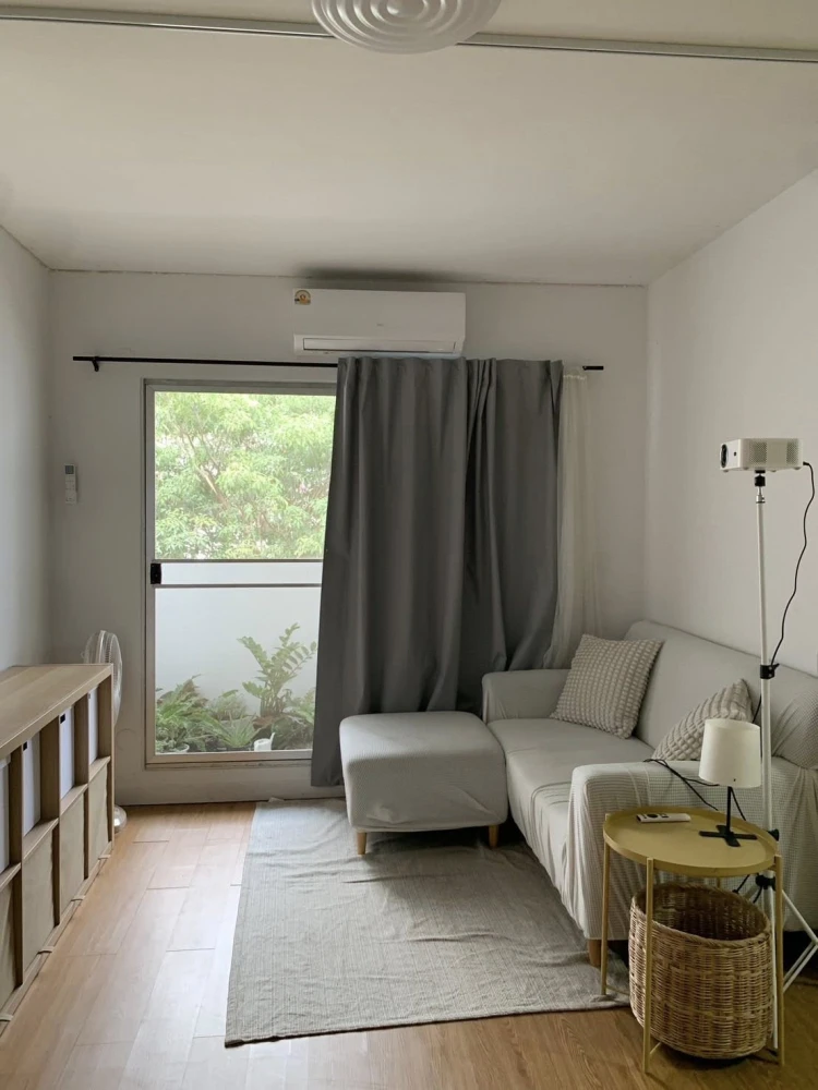 For rent: Baan Suan Thon PhutthaBucha 47, spacious room, lots of usable space, good location, comes with complete furniture, reserve now.