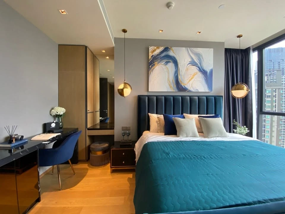 For rent: Beatniq Sukhumvit 32, 24th floor, beautiful room, fully furnished, super cool, hurry and book now, don't wait.