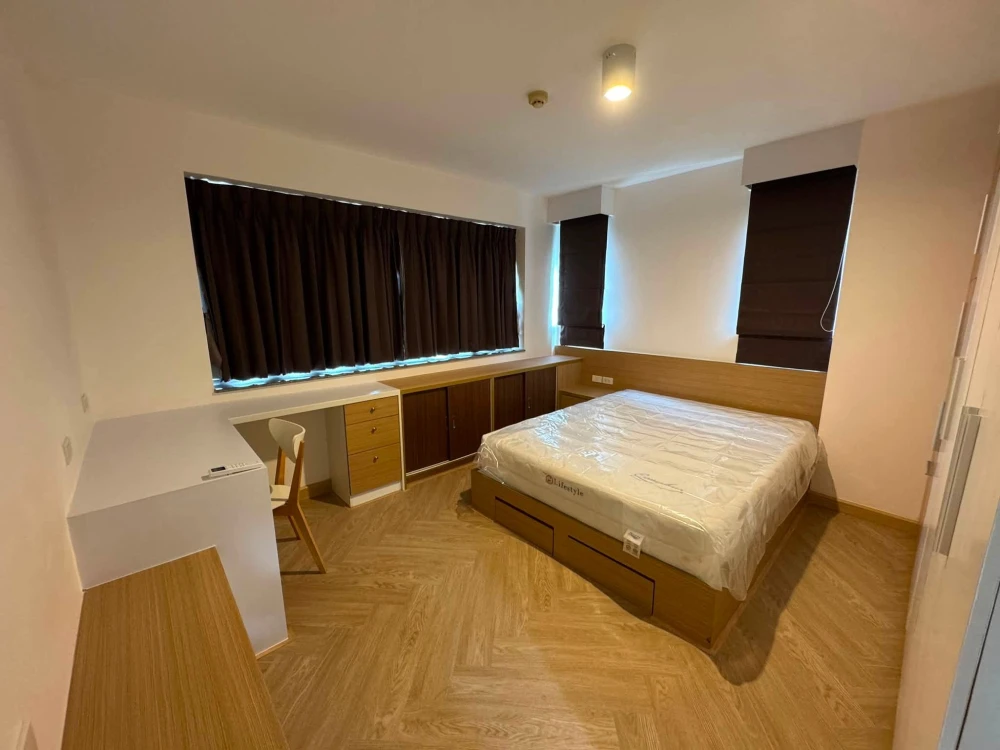 For rent: City Home Sukhumvit 101, 2 bedrooms, spacious living area, fully furnished. You can't miss this opportunity!