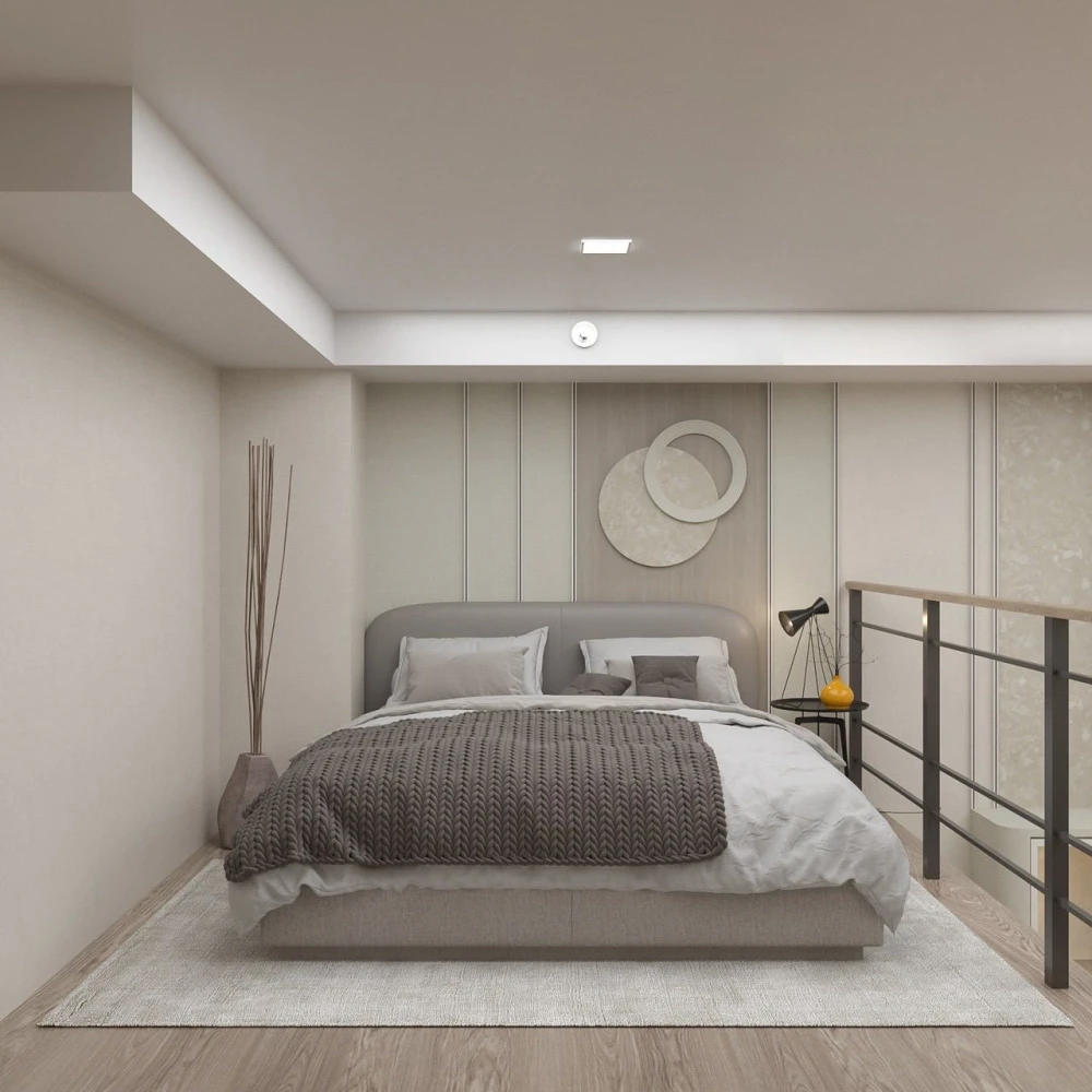 For rent: COBE Kaset Sripatum. High ceilings, spacious and airy, with high-quality built-in furniture. You can't miss this opportunity!